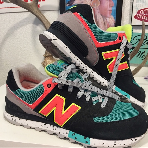 new balance neon shoes